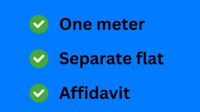 Second Electricity Meter rules
