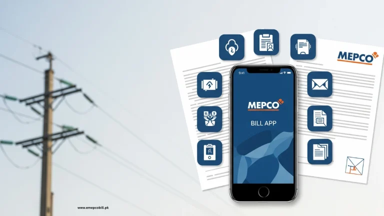 MEPCO Bill App official interface for bill check and complaint