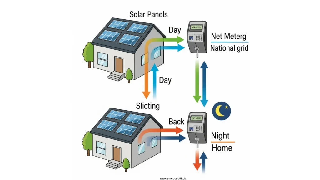  How MEPCO Net Metering works in Pakistan with solar panels and grid