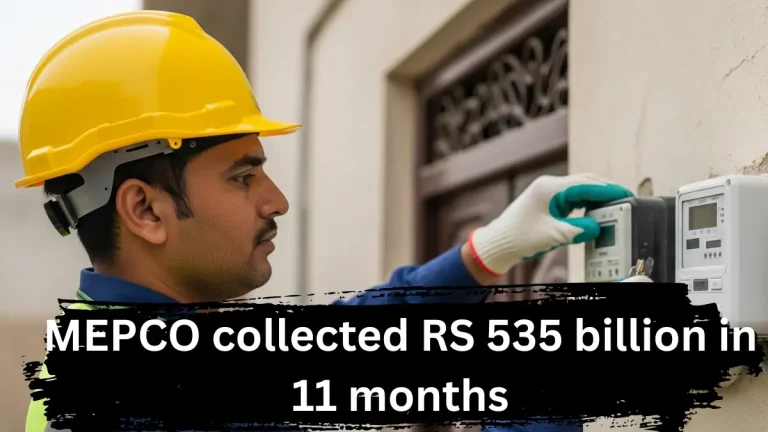 MEPCO Performance Report 2024-25: A modern digital electricity meter is being installed by a MEPCO technician in Pakistan