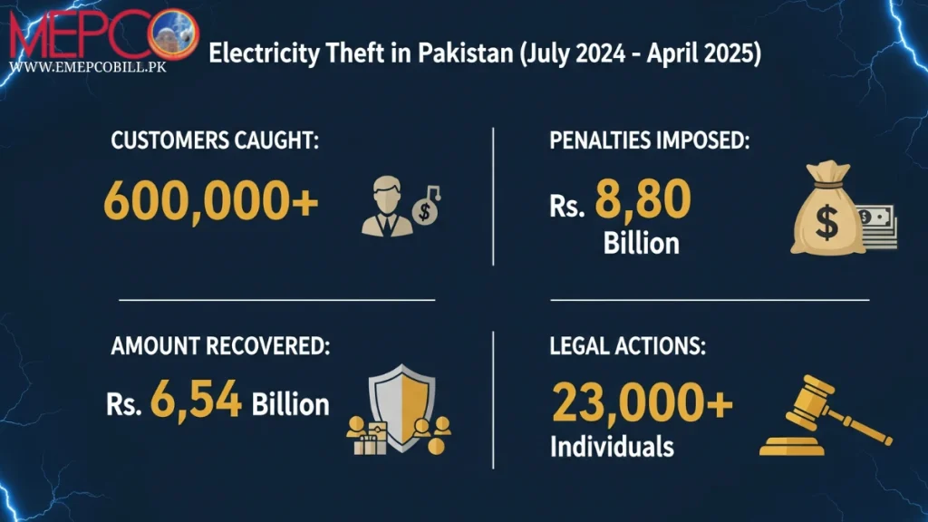 MEPCO Performance Report 2024-25 regarding theft caught
